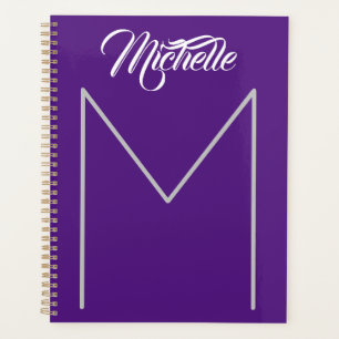 Kalligrafie Vet Monogram Naam Modern Minimalist Planner