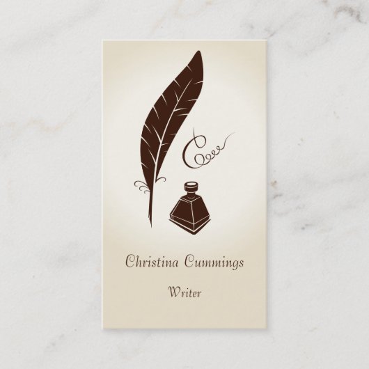 kalligrafie-Visitekaartje Visitekaartje (Voorkant)