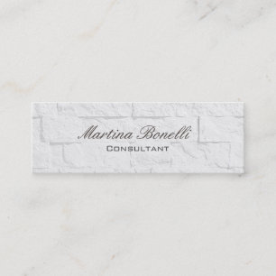 Kalligrafie Wall Brick Skinny Clear Visitekaartje