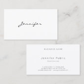 Kalligrafiescript Font legant Modern Minimalist Visitekaartje (Voorkant / Achterkant)
