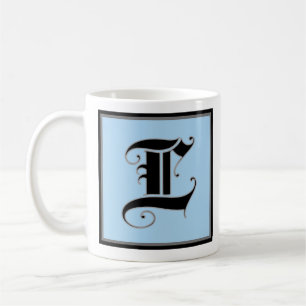 Kalligrafische hoofdletter L Koffiemok