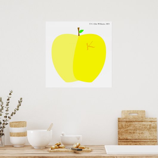 Kallixti Apple Poster (Keuken)