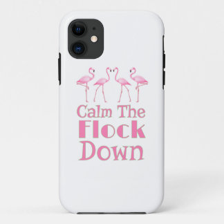 Kalm aan de schamele flamingo iPhone 11 hoesje