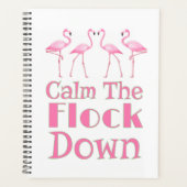 Kalm aan de schamele flamingo planner (Voorkant)