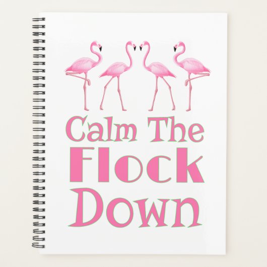 Kalm aan de schamele flamingo planner (Voorkant)