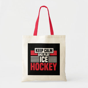 Kalm afspelen Hockey behouden Tote Bag