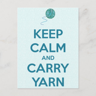 Kalm bewaren en Carry Yarn Card Briefkaart