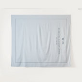 Kalm blauw minimalistische gradiënt wandkleed (Voorkant (horizontaal))