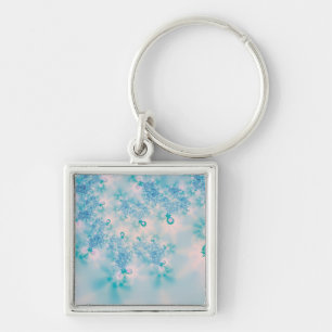 Kalm Blauwe Meditatie Vlinder Kunst Sleutelhanger