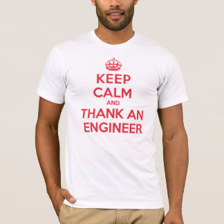 Kalm blijven dank engineer t-shirt