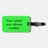 Kalm blijven dragen bagagelabel (Achterkant horizontaal)