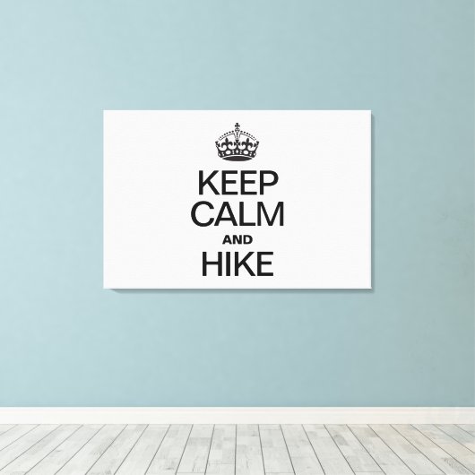 KALM BLIJVEN EN WANDELEN CANVAS AFDRUK (Insitu (Houten vloer))