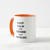 Kalm blijven mok voor backlog-oplossing voor agile (Voorkant links)