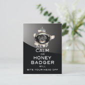 Kalm blijven, of Honey Badger... Briefkaart (Staand voorkant)