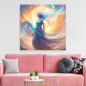 kalm canvas afdruk (Insitu (Woonkamer))