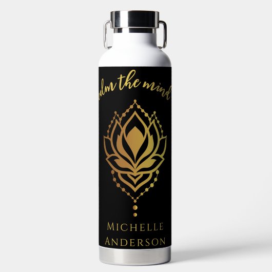 Kalm de flacon met het dennenwater waterfles (Voorkant)