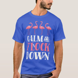Kalm de Flamingo voor vrouwelijke Kinderen T-shirt