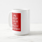 KALM EN CHRISTMAS BEWAREN KOFFIEMOK (Voorkant links)