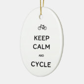 Kalm- en cyclusbijkeramisch Ornament houden (Links)