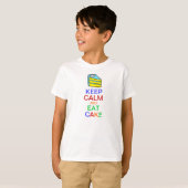 Kalm en eet-en-klare T-shirt houden (Voorkant volledig)