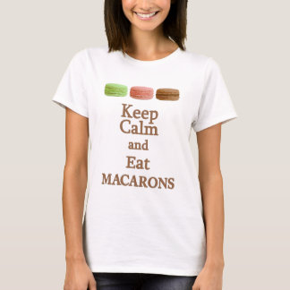 Kalm en eet Macarons T-shirt