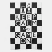 KALM EN GAME AAN - Kaas BEHOUDEN Theedoek (Verticaal)