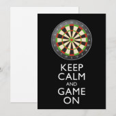 KALM EN GAME OP DE Dart Board BEHOUDEN (Voorkant / Achterkant)