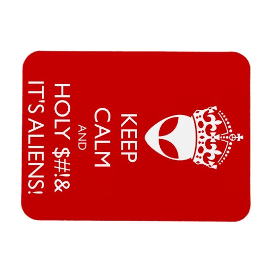 Kalm en Heilig $#! En het is vreemdelingen! Magneet (Horizontaal)