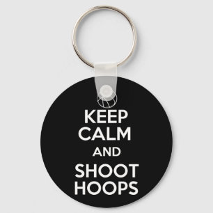 Kalm en hoot hoops houden sleutelhanger
