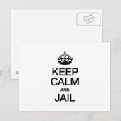 KALM EN JAIL BEWAREN BRIEFKAART (Voorkant / Achterkant)