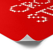 Kalm en kruisje houden poster (Hoek)