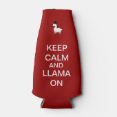 Kalm en lama aan flesjeskoeler (Voorkant)