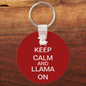 Kalm en lama op de Sleutelhanger houden (Voorkant)