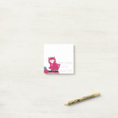 Kalm en lama op - na de opmerkingen post-it® notes (Op bureau)