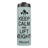 Kalm- en liftgewicht behouden, aangepaste naam en  thermosbeker (Voorkant)