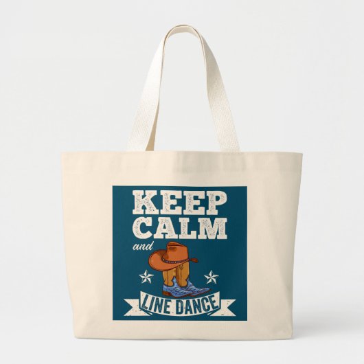 Kalm- en lijndanser houden grote tote bag (Voorkant)