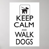 Kalm en loophonden houden poster (Voorkant)