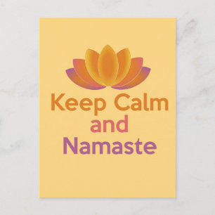 Kalm en Namaste - Zen, Yoga, Relax Briefkaart