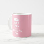 Kalm en popcorn houden op Mok (Voorkant links)