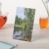 Kalm en sereen reclamebord met voetstuk (Insitu)