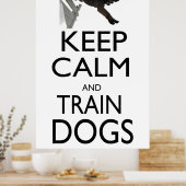 Kalm- en trainingshonden houden poster (Keuken)