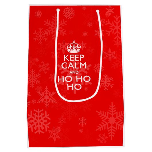 Kalm Gezegde houden voor de Feestdagen Medium Cadeauzakje (Achterkant)