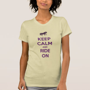 Kalm houden aan de paardenrugleuning t-shirt