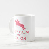 Kalm houden aan jumperroze Mok (Voorkant links)