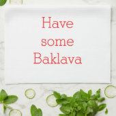 kalm houden - Baklava Theedoek (Gevouwen)