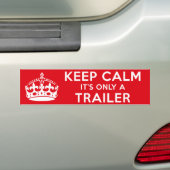 Kalm houden bumpersticker (Op auto)