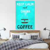Kalm houden canvas afdruk (Insitu (Slaapkamer))