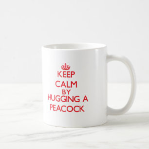 Kalm houden door een Peacock te knuffelen Koffiemok
