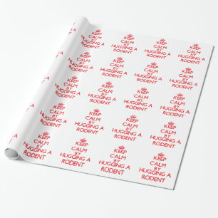 Kalm houden door een Rodent te omhelzen Cadeaupapier