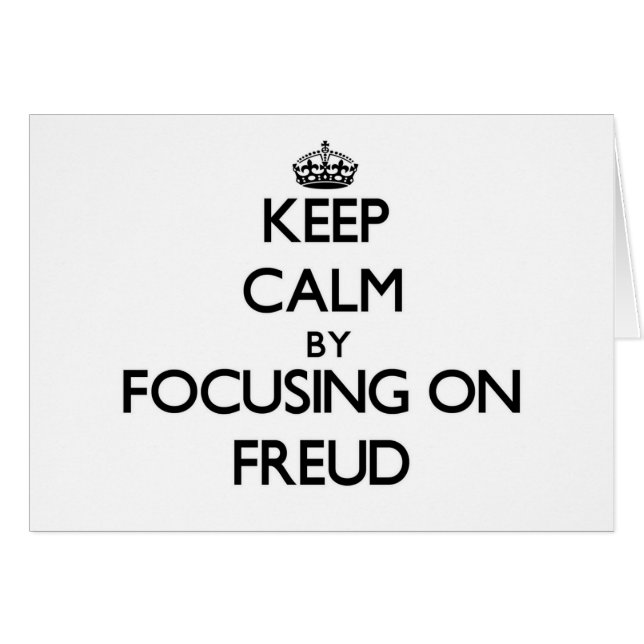 Kalm houden door je te richten op Freud (Voorkant Horizontaal)